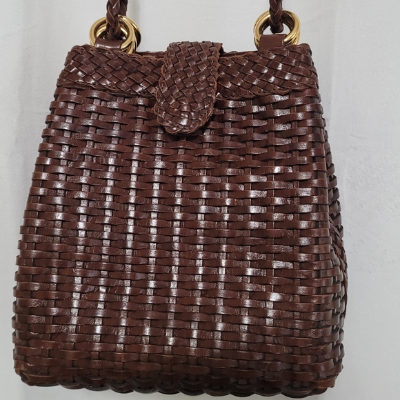 CEM-Eberle Handbags - CEM Eberle Crossbody Vintage Woven Leather Bag - EUC